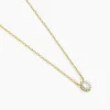 Collier Oliviane Argent Jaune Oxyde De Zirconium