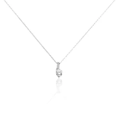 Collier Olly Or Blanc Oxyde De Zirconium