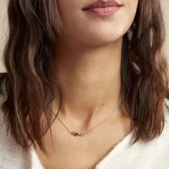 Collier Olufe Argent Rose Oxyde De Zirconium