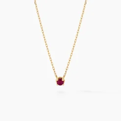 Collier Onora Or Jaune Rubis
