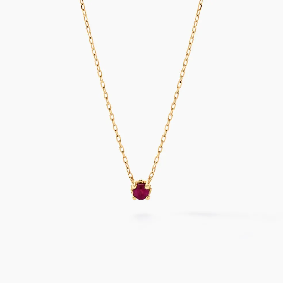 Collier Onora Or Jaune Rubis