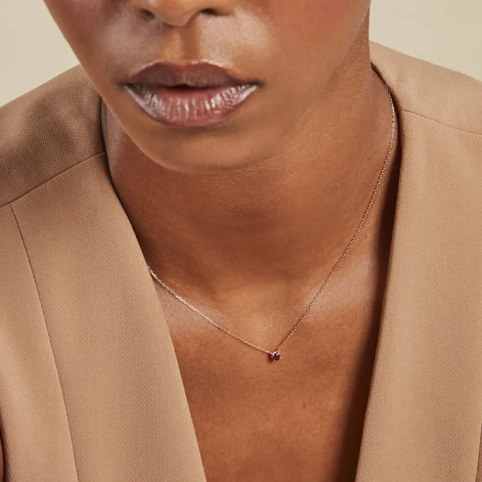 Collier Onora Or Jaune Rubis