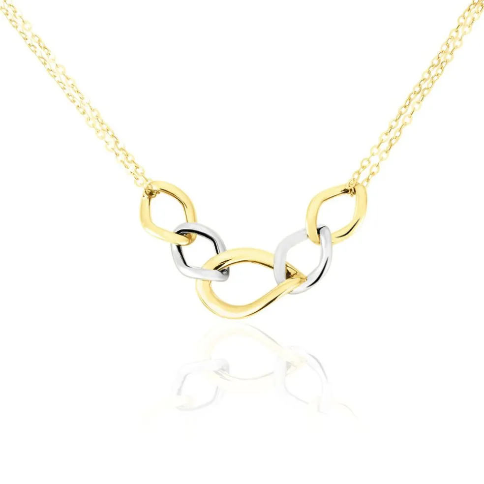 Collier Or Bicolore Acanthus