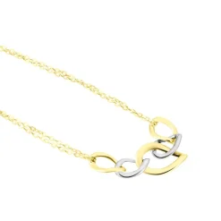 Collier Or Bicolore Acanthus