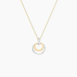 Collier Or Bicolore Blanc Et Jaune Eloisia Diamants