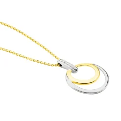 Collier Or Bicolore Blanc Et Jaune Eloisia Diamants