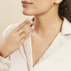 Collier Or Blanc Abe Diamants