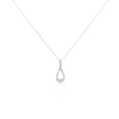 Collier Or Blanc Abilene Diamants