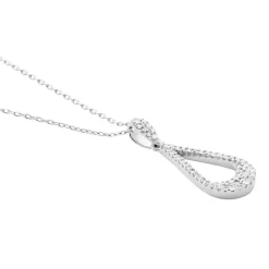 Collier Or Blanc Abilene Diamants
