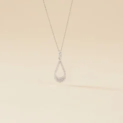 Collier Or Blanc Abilene Diamants