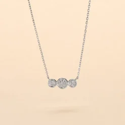 Collier Or Blanc Abital Diamants