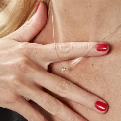 Collier Or Blanc Aphrodite Diamant