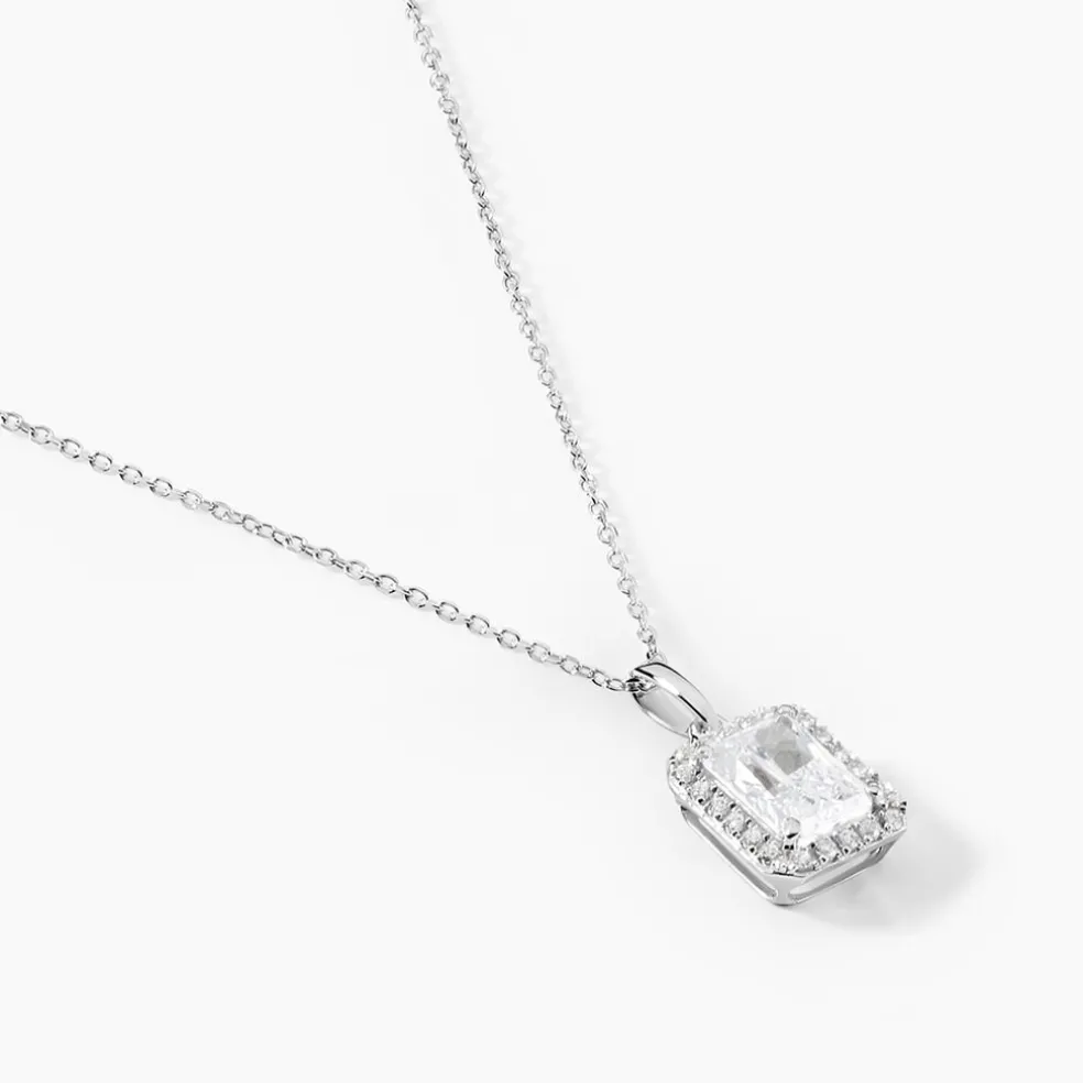 Collier Or Blanc Goulven Oxyde De Zirconium