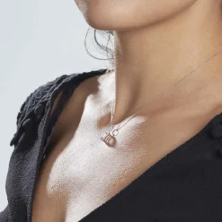 Collier Or Blanc Goulven Oxyde De Zirconium