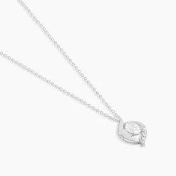 Collier Or Blanc Lydia Oxydes De Zirconium