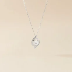 Collier Or Blanc Lydia Oxydes De Zirconium