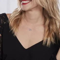 Collier Or Blanc Melisenda Saphirs