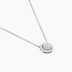 Collier Or Blanc Nawra Diamants Synthétiques