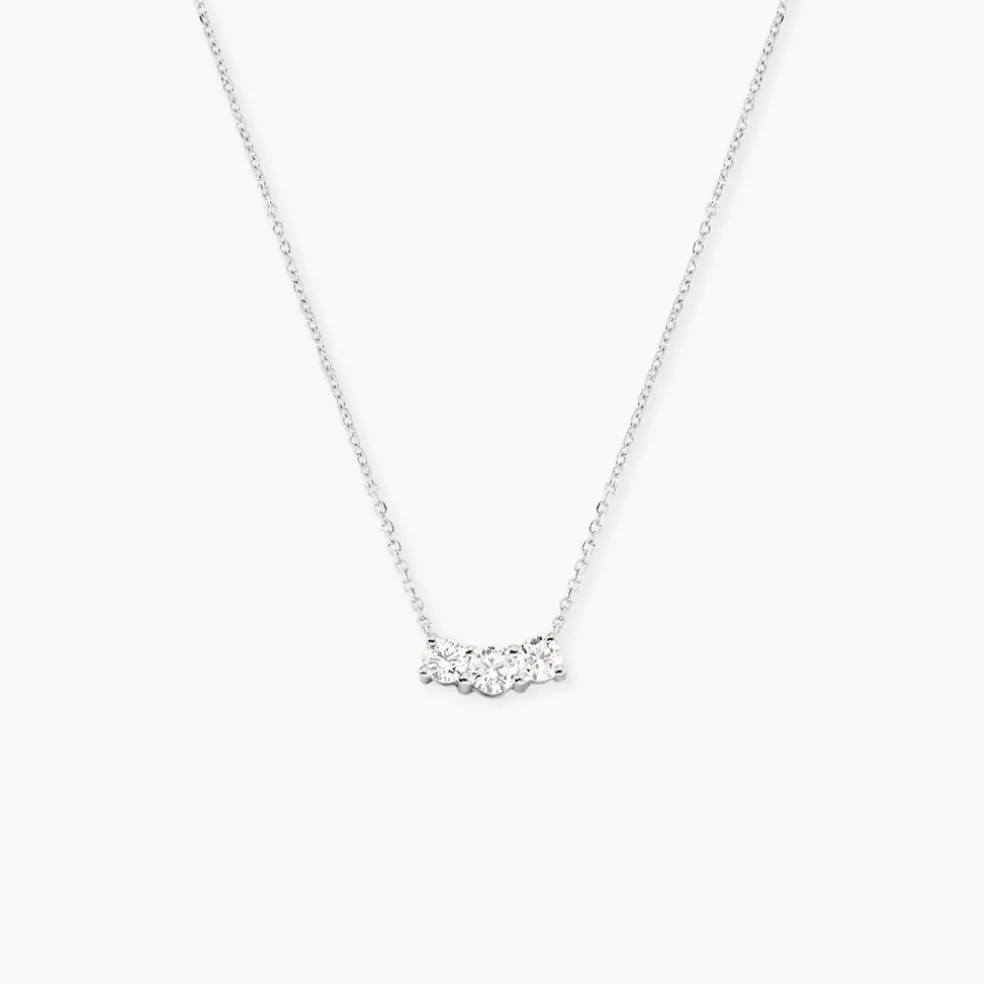 Collier Or Blanc Neely Diamants Synthétiques