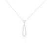 Collier Or Blanc Peregrina Diamants