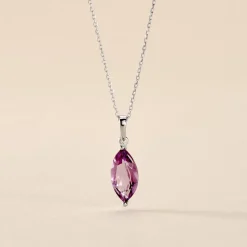 Collier Or Blanc Raquel Améthyste