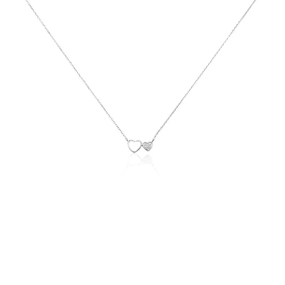 Collier Or Blanc Stacia Diamants