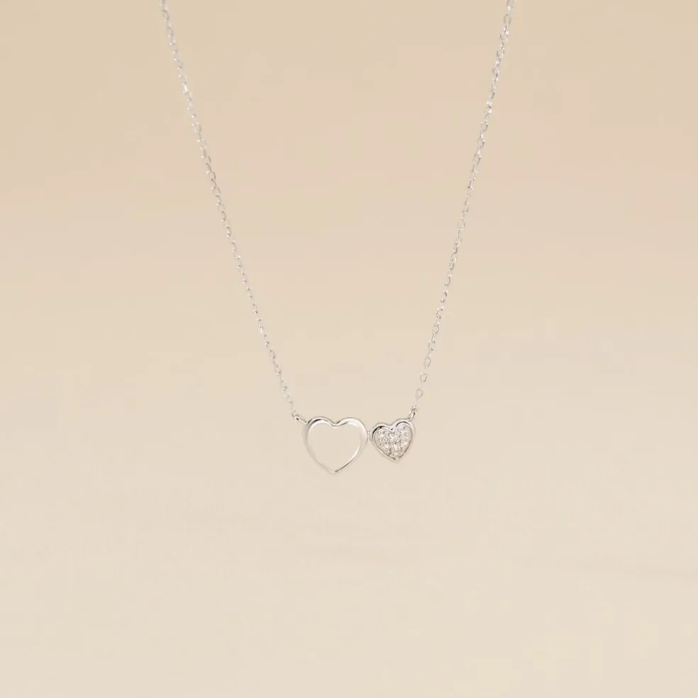 Collier Or Blanc Stacia Diamants