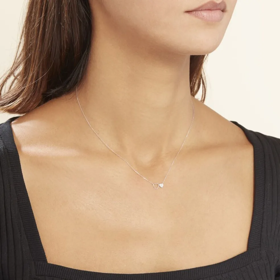 Collier Or Blanc Stacia Diamants