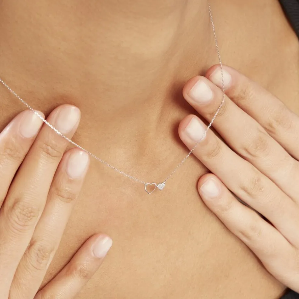 Collier Or Blanc Stacia Diamants