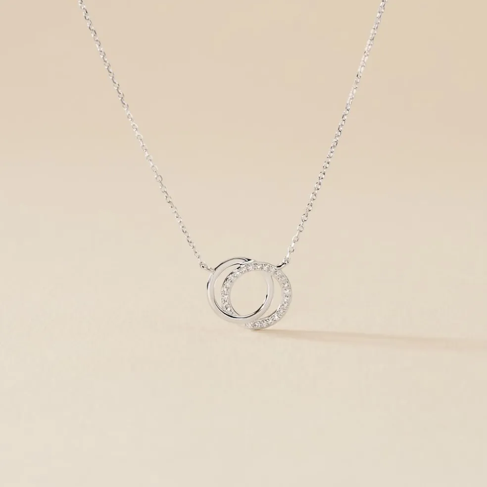 Collier Or Blanc Tresha Diamants