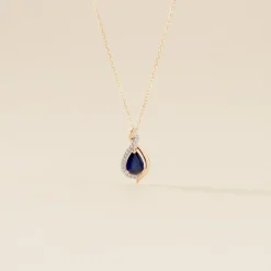 Collier Or Jaune Angelika Saphir