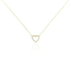 Collier Or Jaune Ansel Oxyde De Zirconium