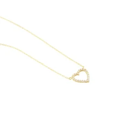 Collier Or Jaune Ansel Oxyde De Zirconium