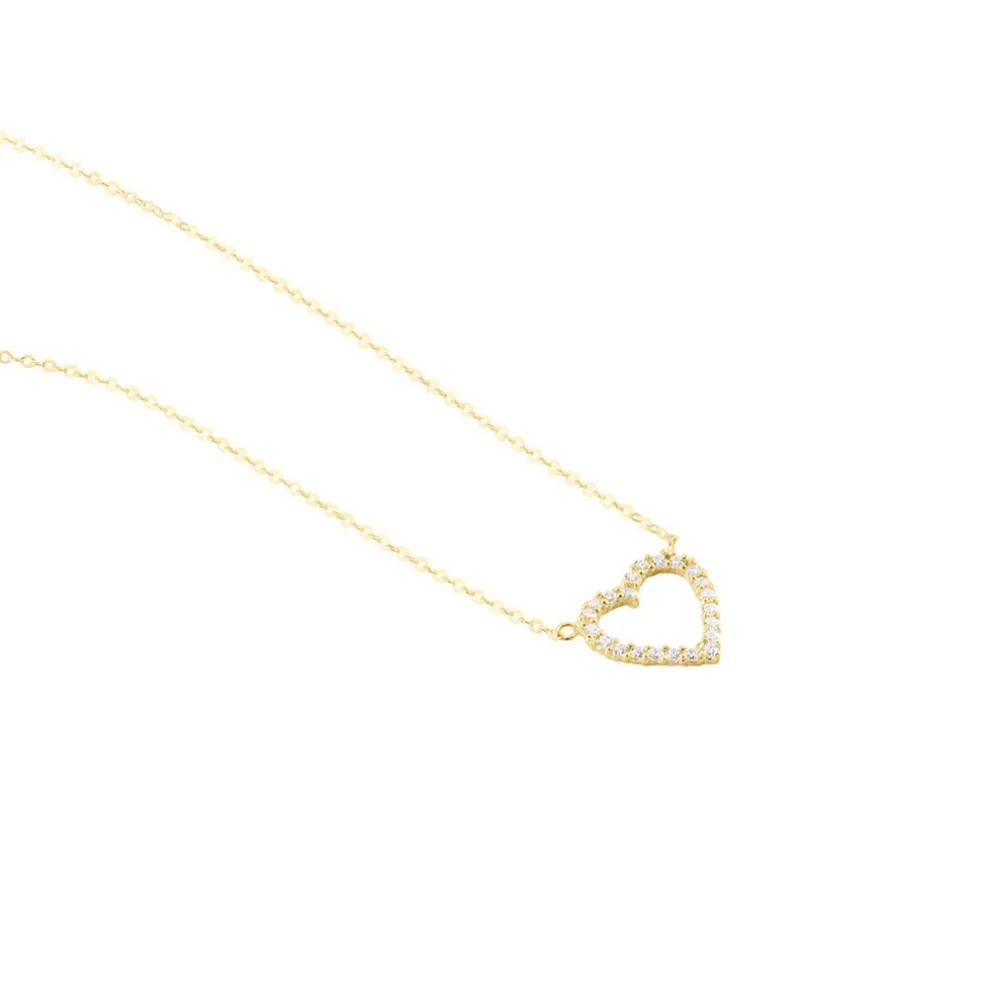 Collier Or Jaune Ansel Oxyde De Zirconium
