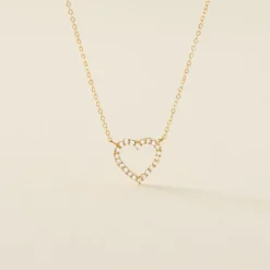 Collier Or Jaune Ansel Oxyde De Zirconium