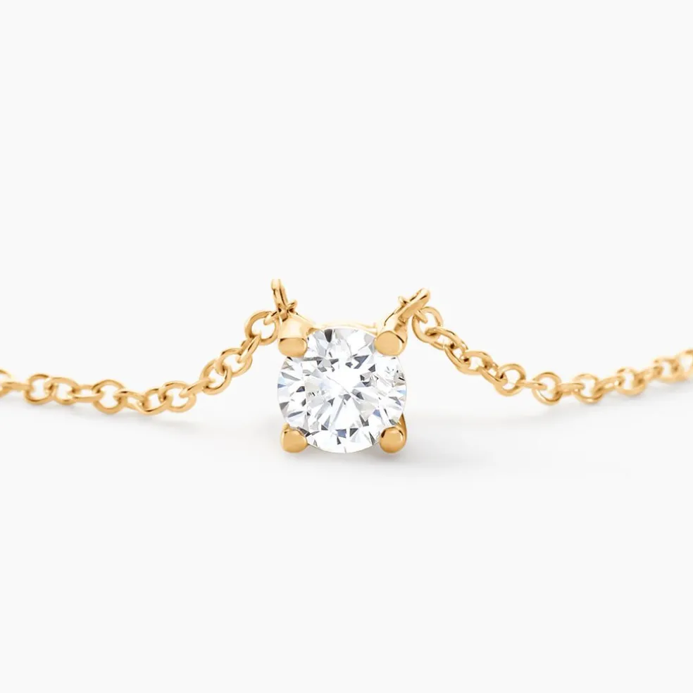 Collier Or Jaune Aphrodite Et Diamant