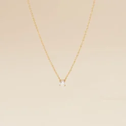 Collier Or Jaune Aphrodite Et Diamant