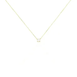 Collier Or Jaune Aphrodite Diamant Synthetique