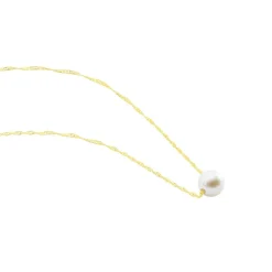 Collier Or Jaune Bibimo Perle De Culture
