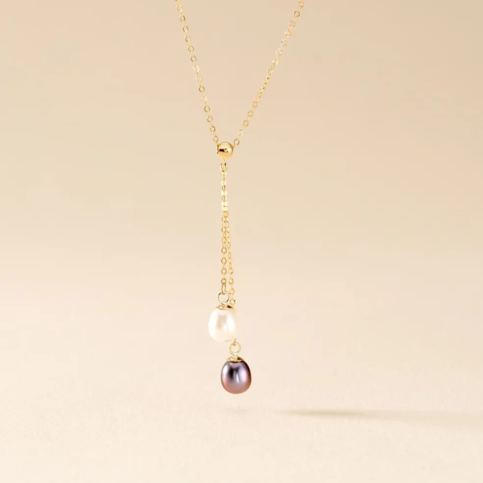 Collier Or Jaune Brayann Perles De Culture