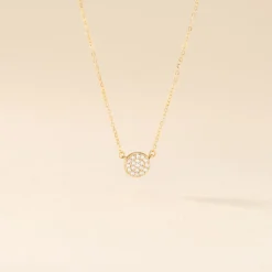 Collier Or Jaune Burak Oxyde De Zirconium