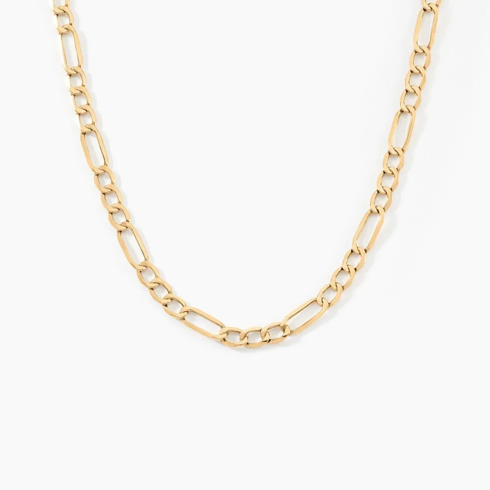 Collier Or Jaune Cameo Maille Alternée 1/3