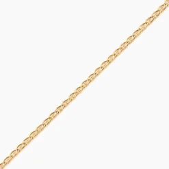 Collier Or Jaune Capucin Maille Marine