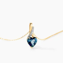 Collier Or Jaune Clothilde Topaze