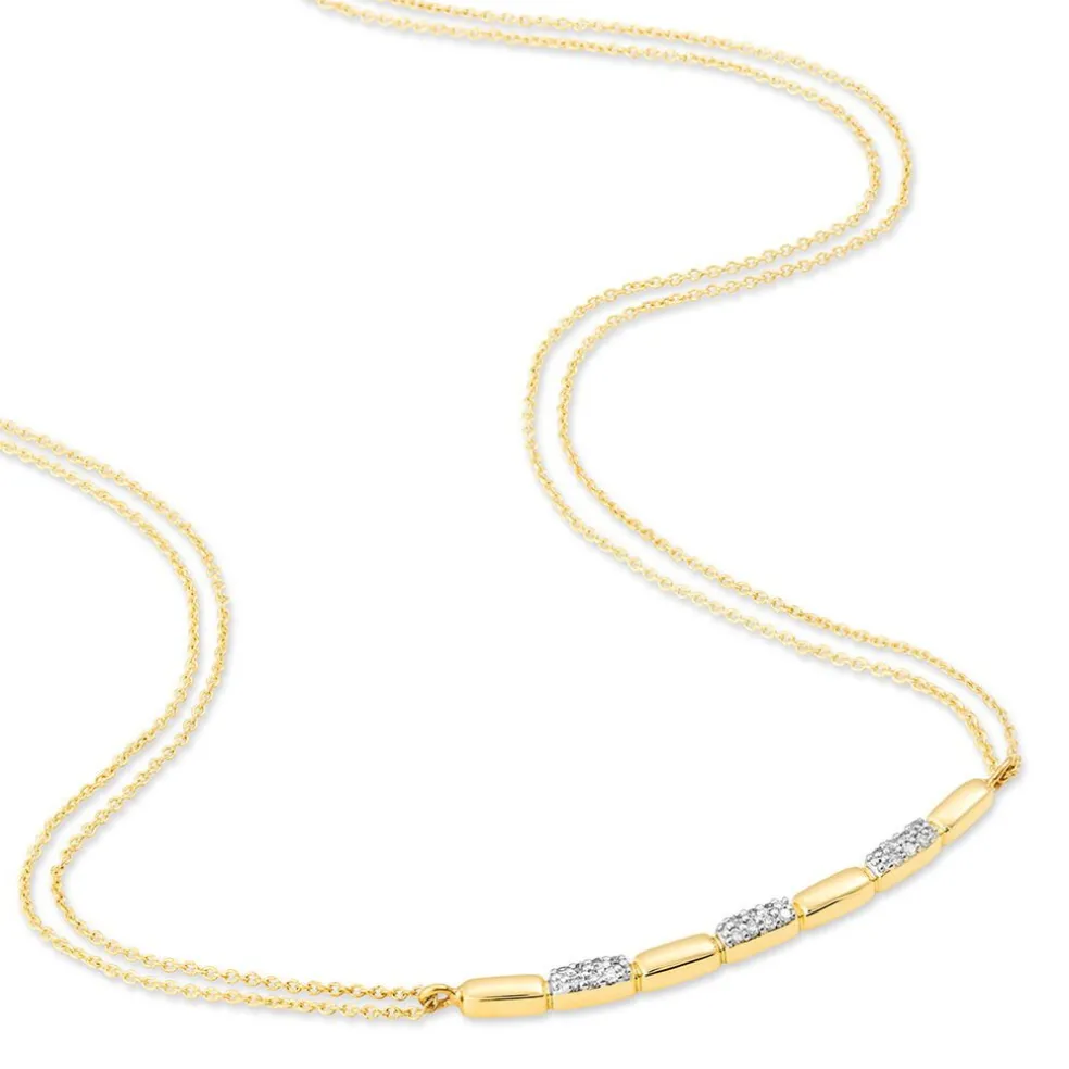 Collier Or Jaune Diamant