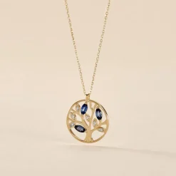 Collier Or Jaune Elsebein Saphirs