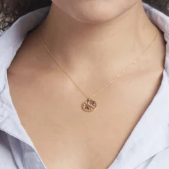 Collier Or Jaune Elsebein Saphirs