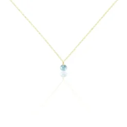 Collier Or Jaune Emilee Oxyde De Zirconium
