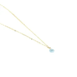 Collier Or Jaune Emilee Oxyde De Zirconium