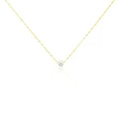 Collier Or Jaune Fliep Perle De Culture